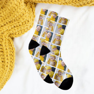4 Photo Collage Template Make Your Own Fun Socks
