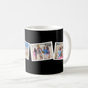 4 Photo Collage Template Personalised Coffee Mug