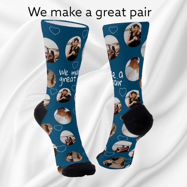 4 Photo Collage We Make A Great Pair Socks (Creator Uploaded)