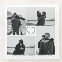 4 Photo Collage Wedding Anniversary Name & Date