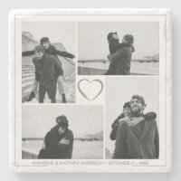 4 Photo Collage Wedding Anniversary Name & Date