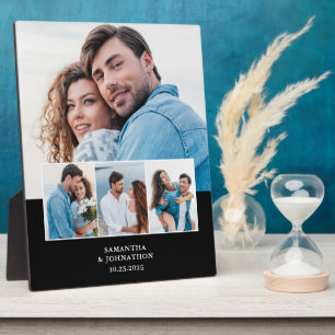 4 Photo Collage Wedding Anniversary  Plaque