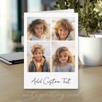4 Photo Collage - White with Script Type