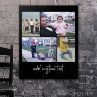 4 Photo Collage - you can change black colour