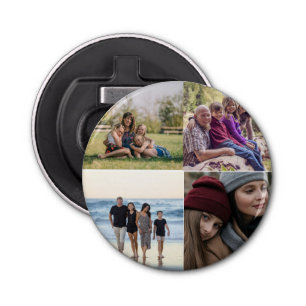  4 Photo Create Your Own Family Photo Bottle Opener