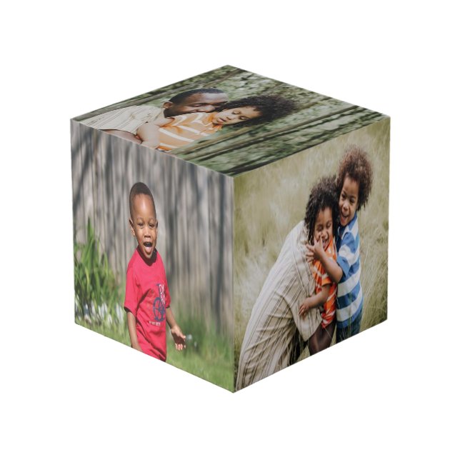4" Photo Cube (Front Angled)