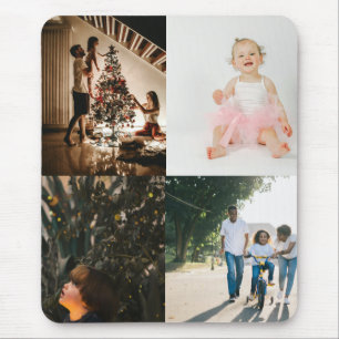 4 Photo Custom Personalised Collage Mouse Pad