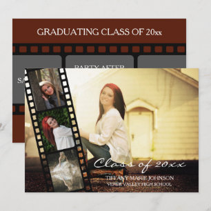 4 PHOTO Filmstrip Graduating Class of 2019 Invitation