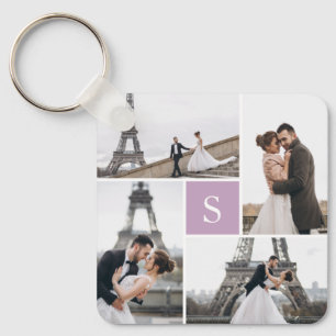 4 Photo Gallery Lovely Lavender Monogram Key Ring
