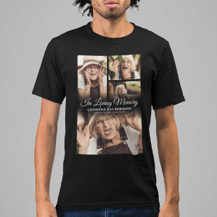 4 Photo In Loving Memory Black T-Shirt
