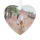 4 Photo Our First Christmas Engaged Faux Marble