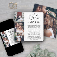 4 Photo Sequel Wedding Simple We Do Part 2 Square