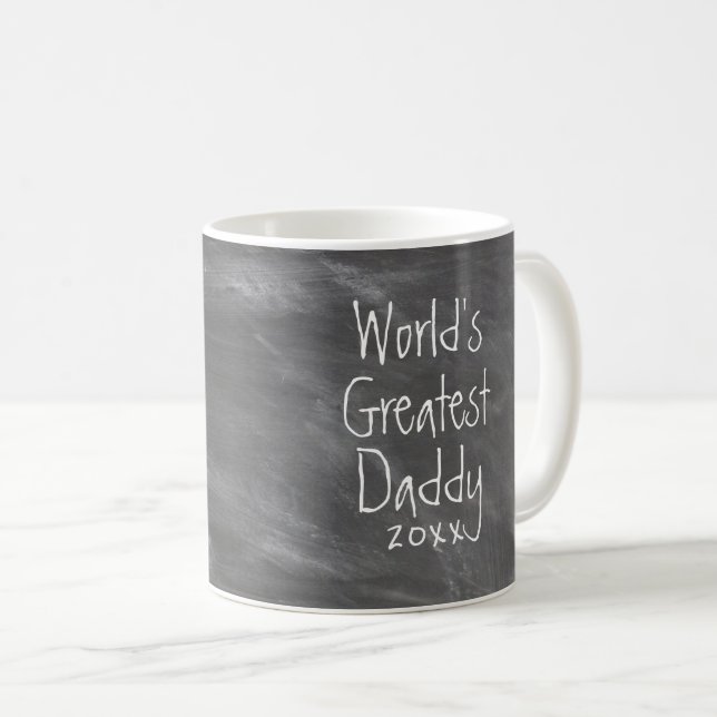 4 Photo Template Happy Fathers Day Coffee Mug (Front Right)