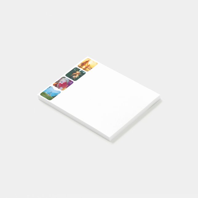 4 Photo Template Sketch Post-it Notes (Angled)