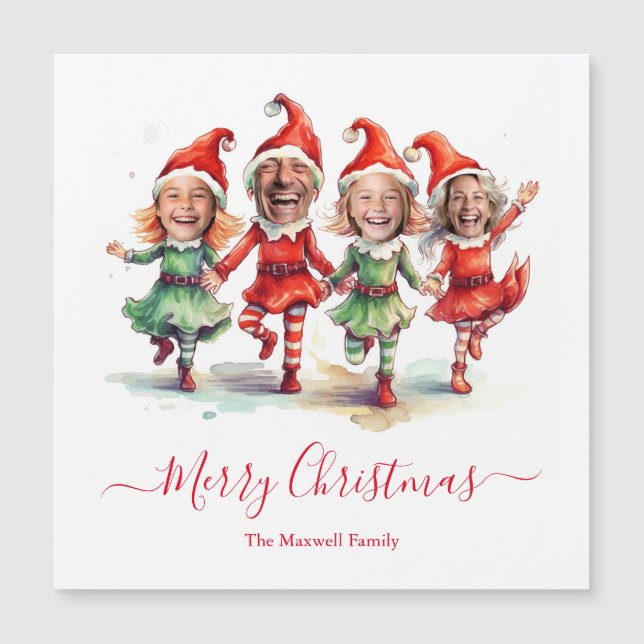 4 Photos Christmas elves  (Front)