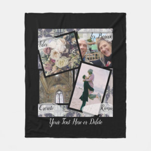 4 Photos Honeymoon Fleece Blanket