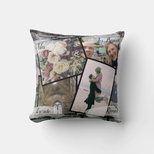 4 Photos HoneyMoon Steampunk Cushion (Front)