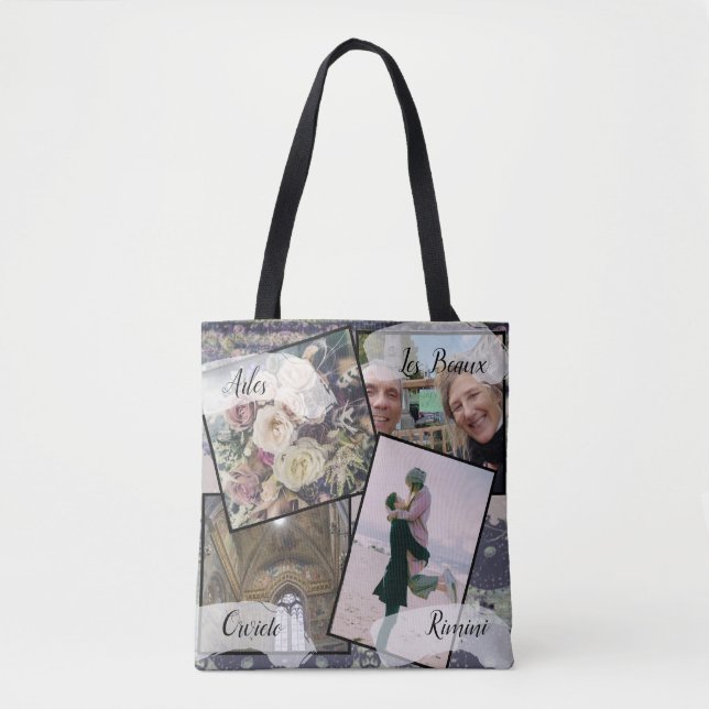 4 Photos HoneyMoon Steampunk Tote Bag (Front)