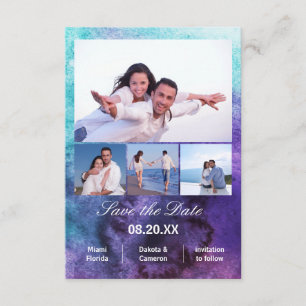 4 Photos Vertical - 3x5 Painting Save the Date