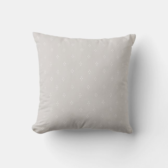 4 points [gray] - Japanese Traditional Pattern Cushion (Front)