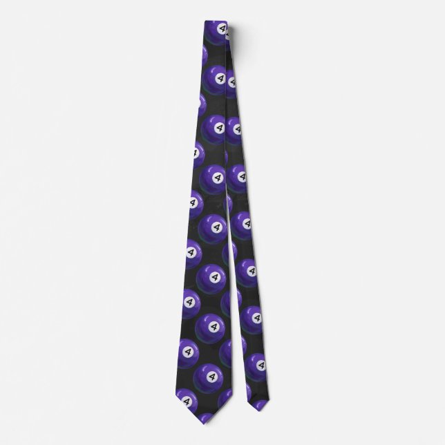 4 Pool Ball Pattern Tie (Front)