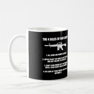 4 Rules Of Gun Safety Well Regulated Militia 2Nd A Coffee Mug