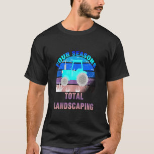 4 Seasons Total Landscaping Sunset Vintage For Gar T-Shirt