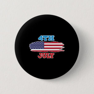 4 Shirt Fourth Of July American Flag For Men Women 6 Cm Round Badge