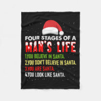 4 Stages Of Man Life Funny Santa Christmas Daddy C