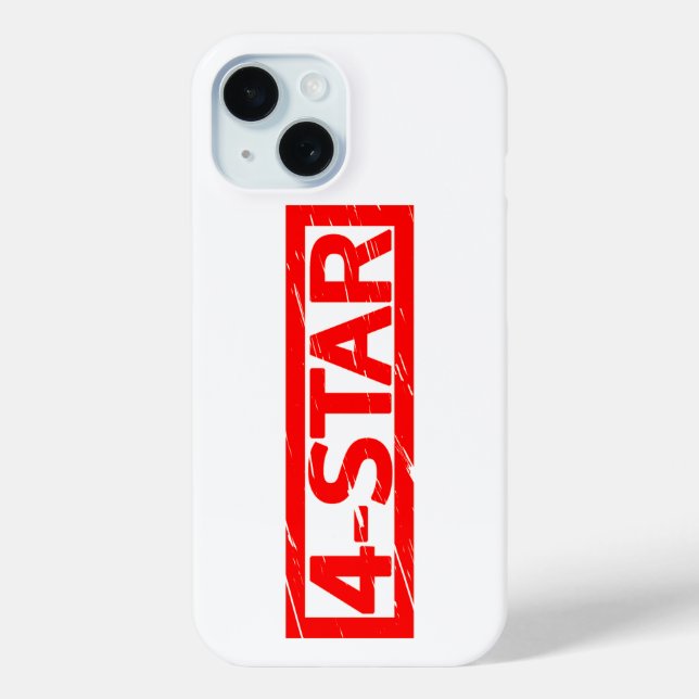 4-star Stamp Case-Mate iPhone Case (Back)