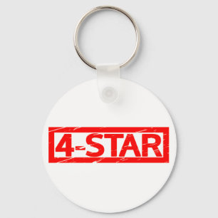 4-star Stamp Key Ring