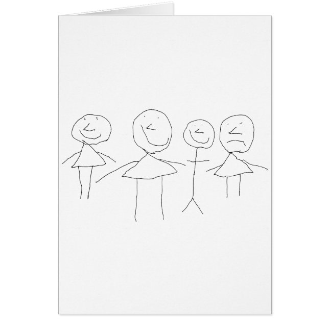 4 Stick Figures (Front)