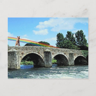 4. Stone Bridge Crossing River Kildare Ireland Postcard