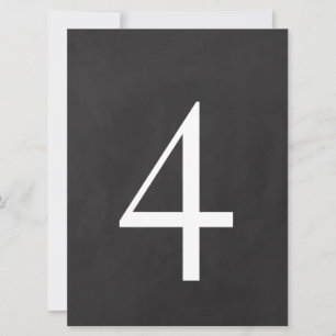 4 Table Number 6.5 x 8.75