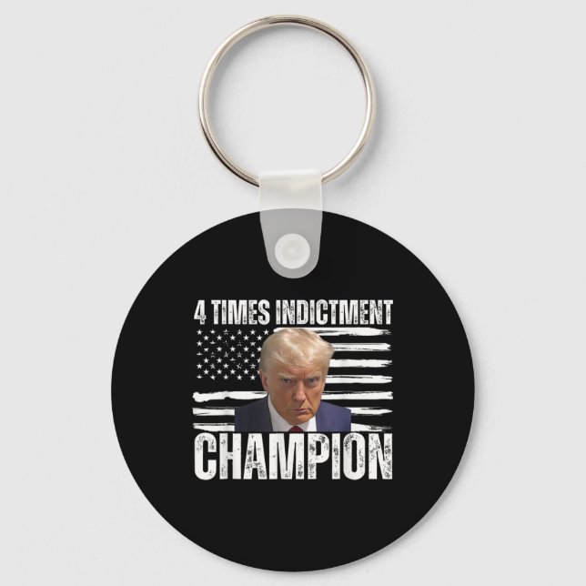 4 Time Indictment Champion  Key Ring (Front)