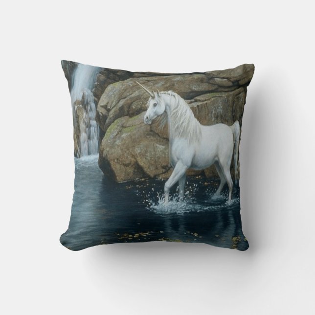 #4-Unicorn and Waterfall Cushion (Front)