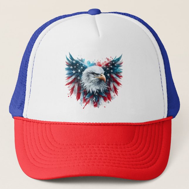 #4 USA TRUCKER HAT (Front)