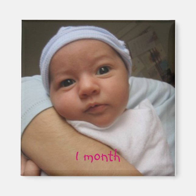 4 weeks, 1 month magnet (Front)