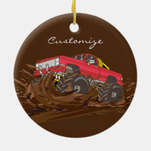 4-wheeler mud truck Thunder_Cove Ceramic Ornament