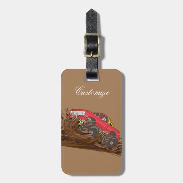 4-wheeler mud truck Thunder_Cove Luggage Tag (Front Vertical)
