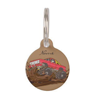 4-wheeler mud truck Thunder_Cove Pet Tag
