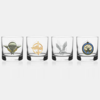 4 whiskey glasses