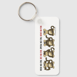 4 Wise Monkeys Key Ring