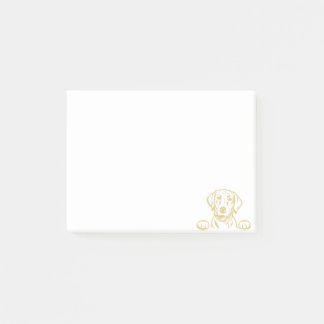 4”x3” Yellow Lab Post-It Notes