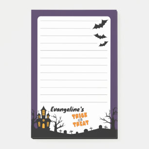 4"x6" Haunted House & Spooky Trees Post-it Notes