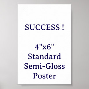 4"x6" Standard Semi-Gloss Poster