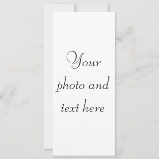 4"x9.25" personalised invitation