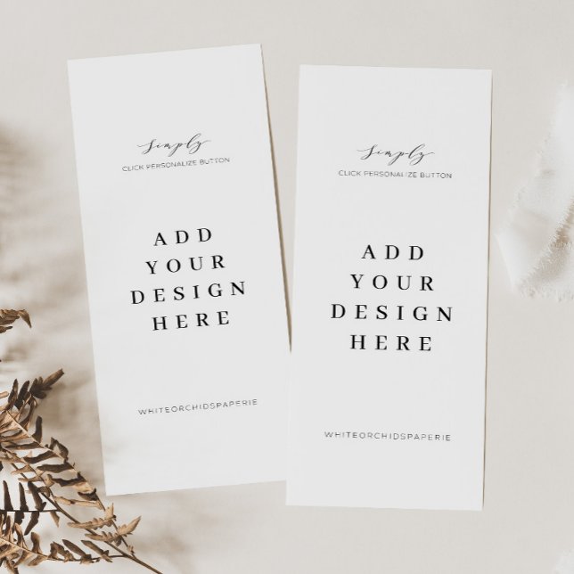 4"x9" Menu Program Cards Printing (Creator Uploaded)