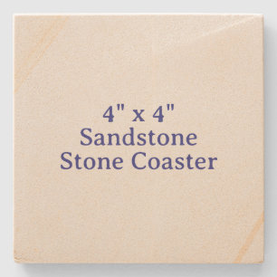 4" x 4" Sandstone Tone Coaster