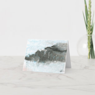 4" x 5.6" Folded Note Card - "Acantilado"